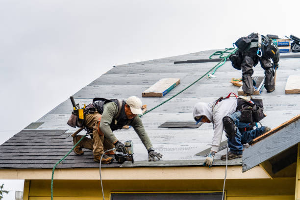 Professional Roof Replacement technician working in East Hampton, CT